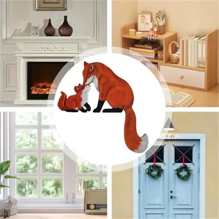 Décoration de porte de renard