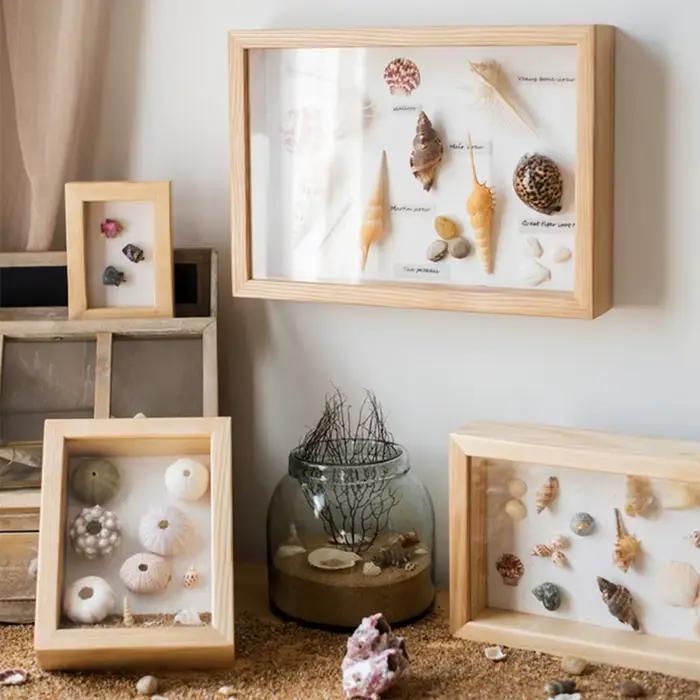 Cadre Photo créatif fleur séchée bricolage