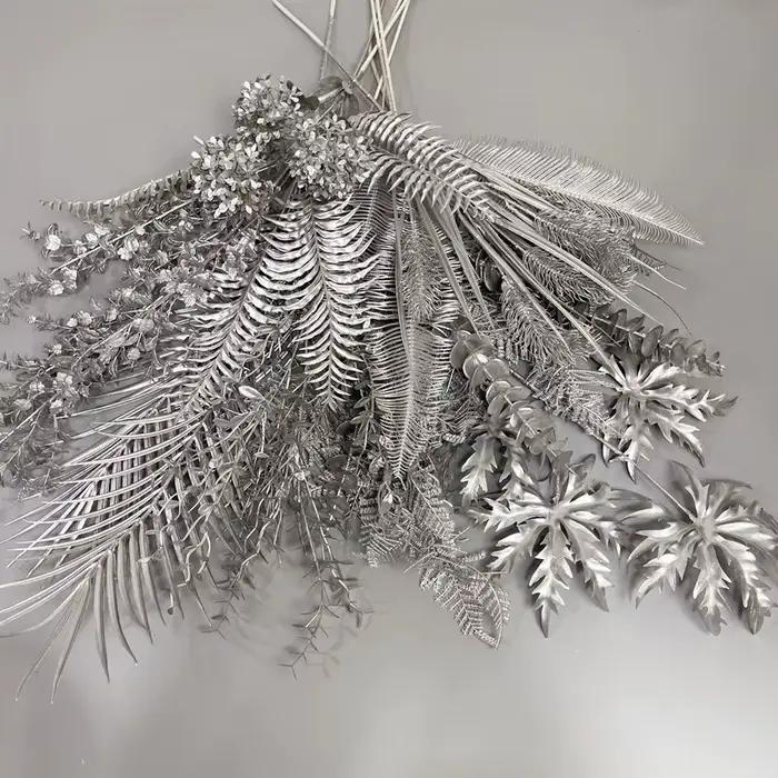 Arrangement floral en soie serie argent gerbera 40 à 100cm pour mariage noel cérémonie décoration intérieure extérieure