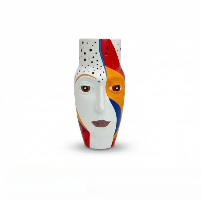 Vase en résine vitreuse figuratif abstrait moderne pour décoration intérieure artisanale vase de table pour femmes et occasions spéciales