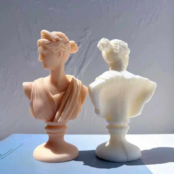 Moule à bougie en silicone Bust God Apollo
