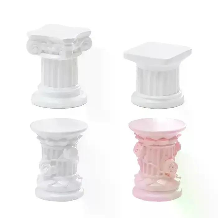 Pilier romain colonne grecque Statue piédestal chandelier support Figurine Sculpture intérieure maison salle à manger jardin paysage décor