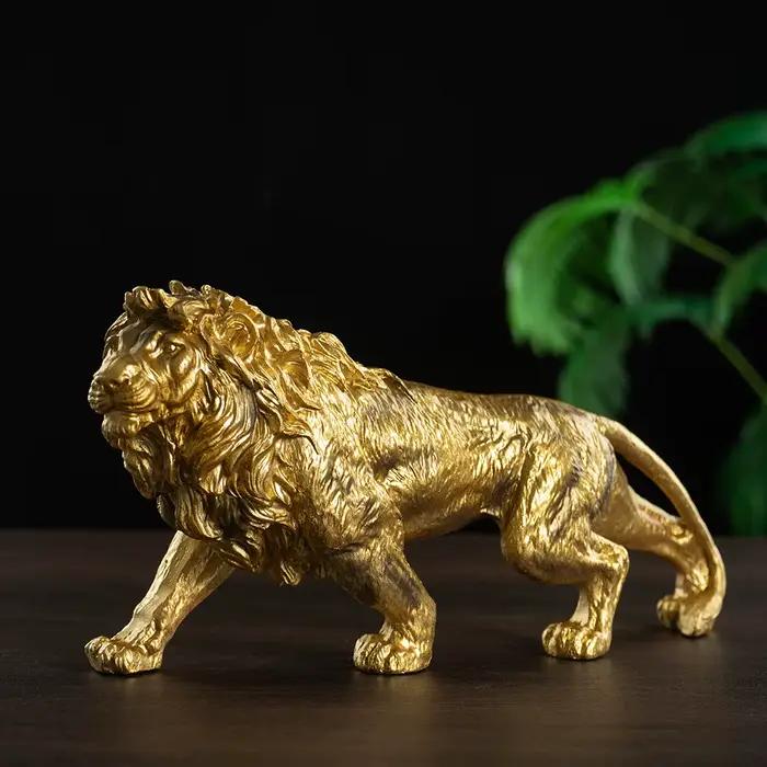 Vilead – Statue de Lion en résine de 25cm de long