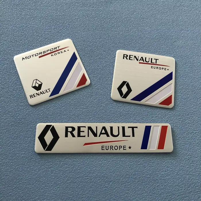 Autocollant emblème de voiture, accessoires pour Renault RS GT Clio Megane PARLS PREMIERE Captur Trafic Twingo Scenic 2 Kadjar Zoe Kangoo