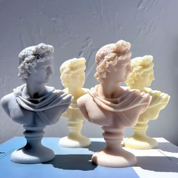 Moule à bougie en silicone Bust God Apollo