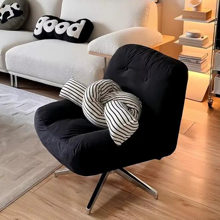 Chaise d'appoint confortable verte pour salon