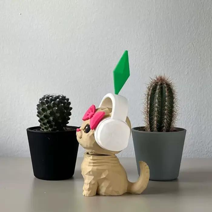 Figurine de chat dansant mignonne inspirée de The Sims