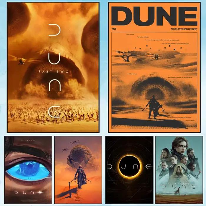 Affiche sur toile Dune Classic Movie design classique toile imperméable pour salon bureau et cadeau spécial