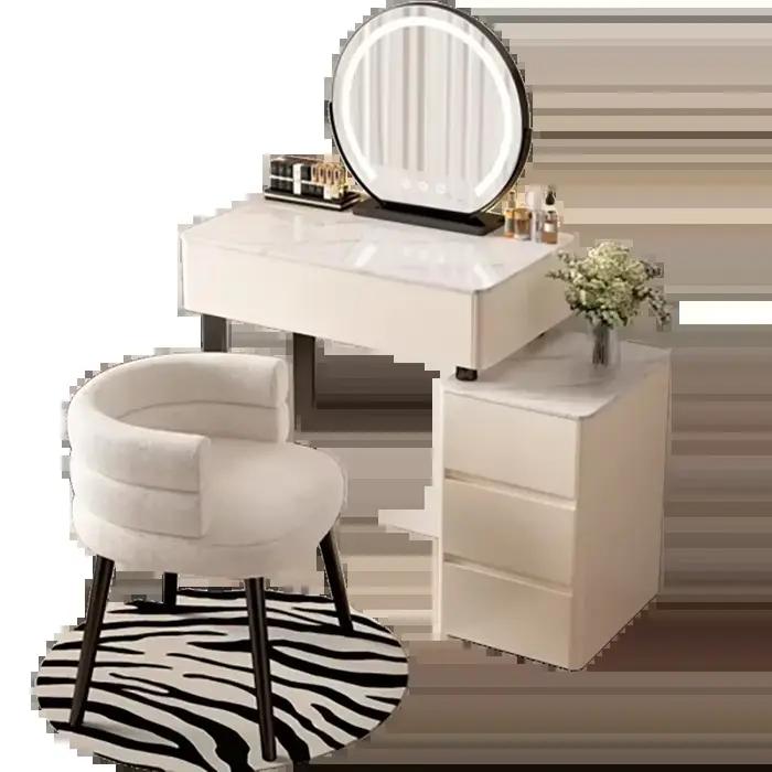 Table de vanité de chambre moderne organisateurs nordiques rangement Table de vanité de filles Style européen Tocador Maquillaje meubles de maison