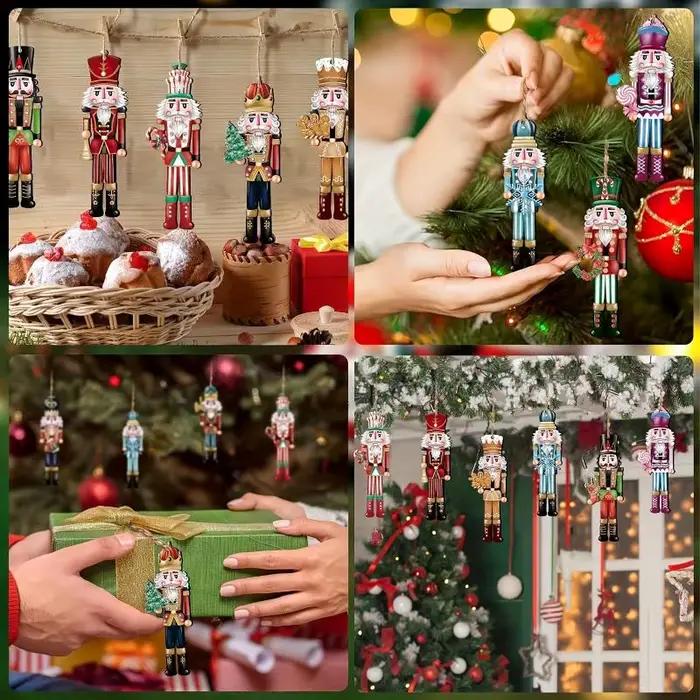Ensemble décoratif casse-noisette en bois