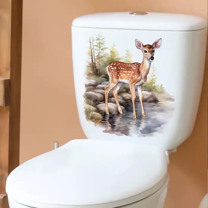 Autocollant mural de cerf mignon pour la décoration de la maison