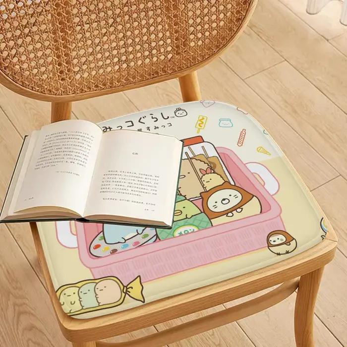 Coussin de siège en polymère doux pour salle à manger, tabouret de jardin intérieur et extérieur, chaise décorative mignonne, S-Sumikkogurashi, bureau à domicile, Japon