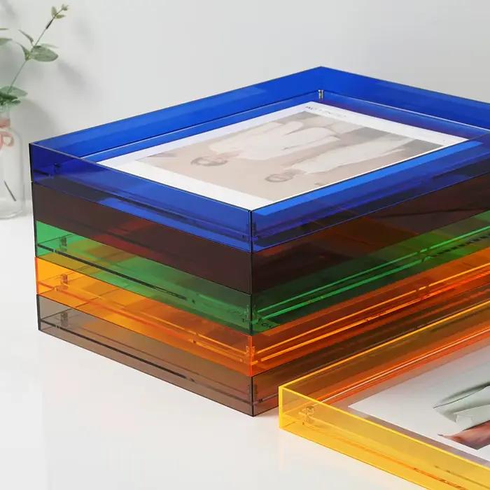 Cadres photo acryliques transparents pour la décoration murale, affiche de peinture bricolage, cadre photo, salon et chambre à coucher, décoration d'intérieur