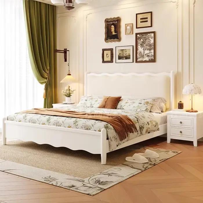 Cadre de lit multifonctionnel de luxe King Size avec tiroirs