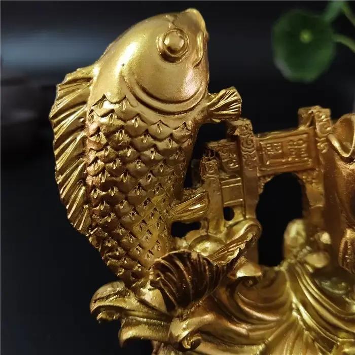 Statues de bouddha Feng Shui chinoises en or