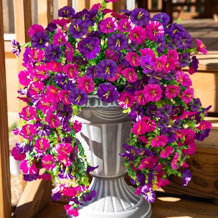 Guirlande de Fleurs Artificielles Morning Glory pour Mariage et Décoration Intérieure, Idéal pour Occasions Spéciales et Extérieur