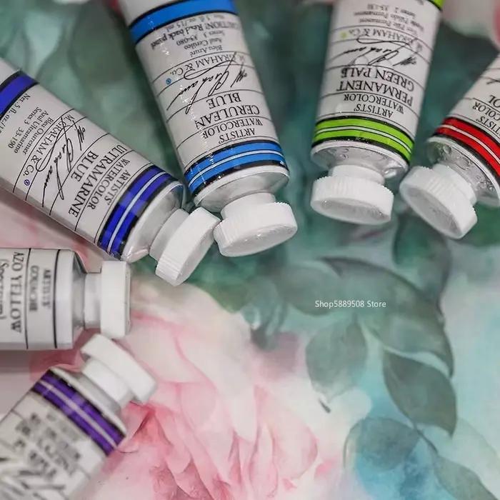 15ml 70 Couleurs AmericanM.GRAHAM De Qualité Artiste Aquarelle Peinture Tube Aquarelle Gouache Art Peintures À L'eau
