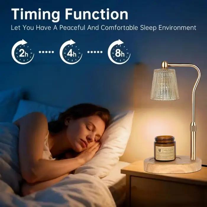 Lampe chauffe-bougie à intensité variable, lampe chauffante pour bougies de 35 W, cadeau idéal pour Noël, anniversaire, cadeau de déménagement pour la décoration d'une nouvelle maison