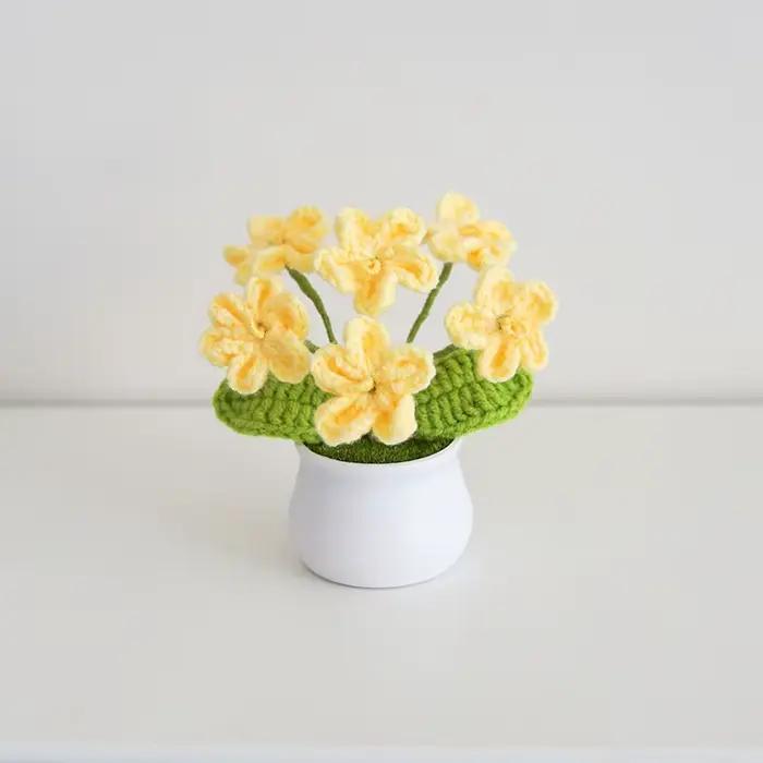 InjFlowers-Fausses Fleurs Artificielles Bleues pour Vase
