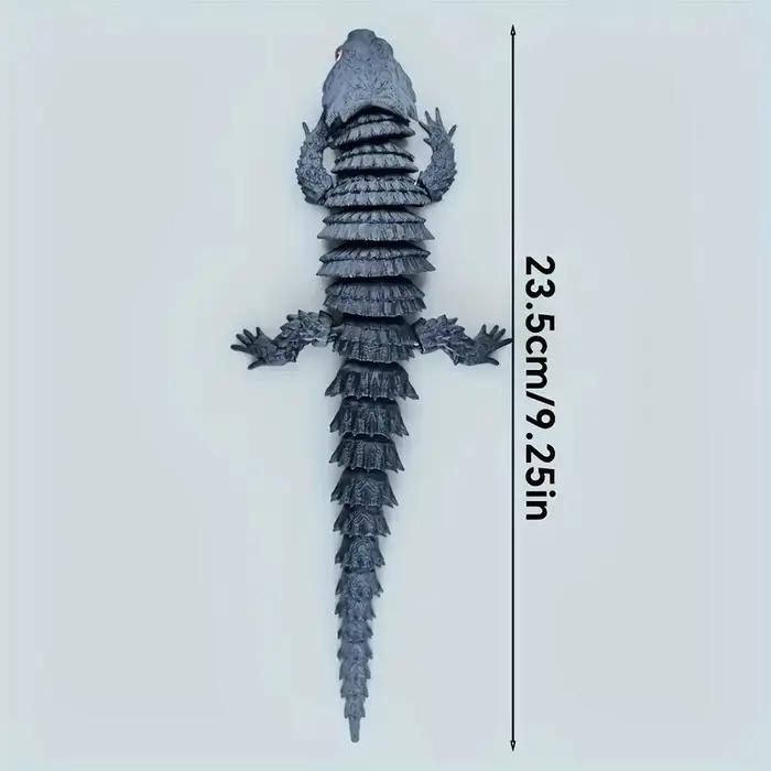 Ornement caméléon d'impression 3D (2025 nouveau) : modèle de lézard rampant de couleur dégradée – Décor créatif pour bureau, étagère et accent de la maison