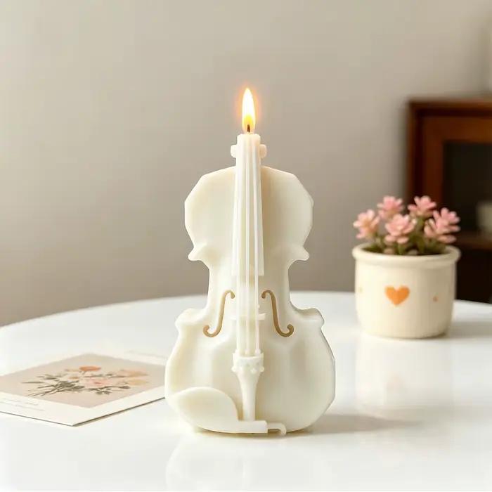 Moule à bougie en forme de violon
