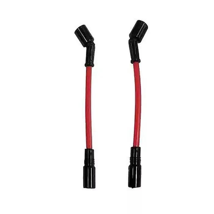 Câbles de bougies d'allumage noirs et rouges de 10,5 mm pour Harley Sportster 883 1200 (2007-2025)