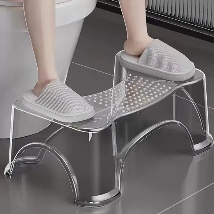 Tabouret de toilette moderne – Repose-pieds imperméable et antidérapant pour adultes et personnes âgées. Facile à