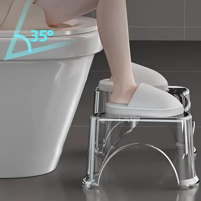 Tabouret de toilette moderne – Repose-pieds imperméable et antidérapant pour adultes et personnes âgées. Facile à