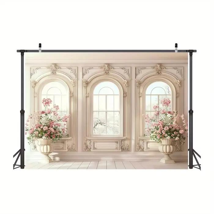 Mur de vase rose élégant