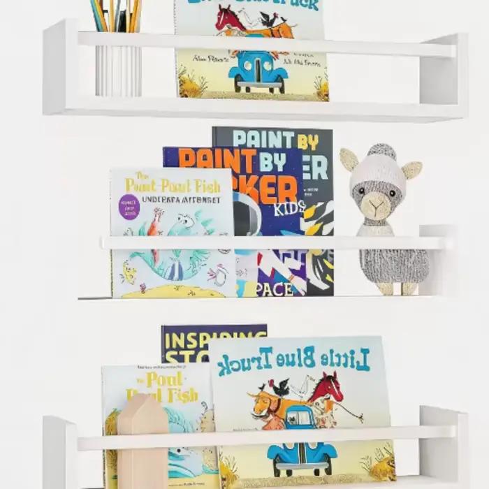 Étagère murale flottante en bois pour enfants