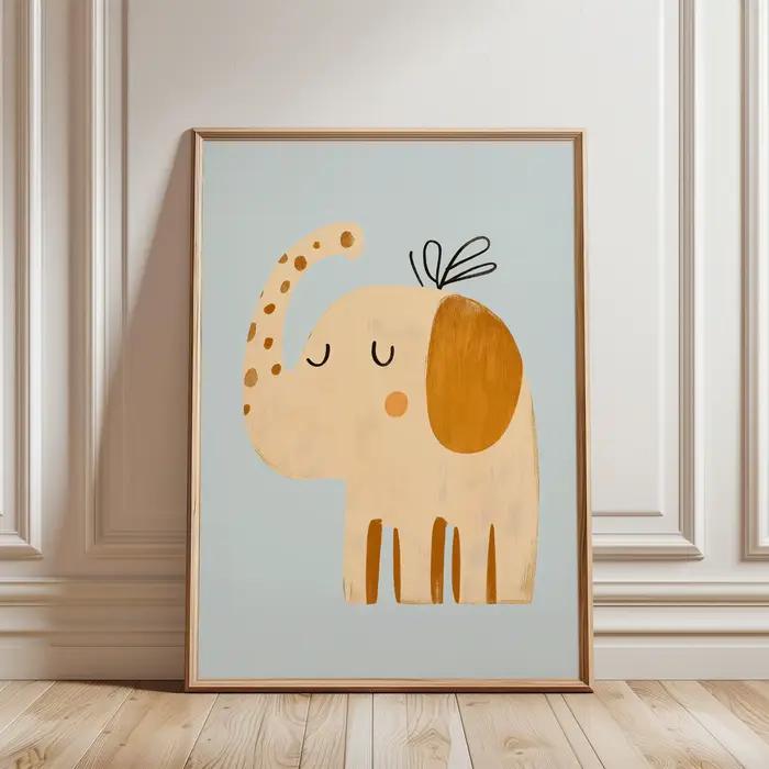 Yoga léopard éléphant Lion mur Art pépinière Safari Animal imprimé bébé chambre décor enfants Jungle Art