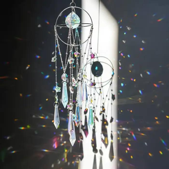 Carillons éoliens en cristal carillon éolien esthétique minimaliste intérieur suspendu décor moderne fille chambre suspendus décors décorations pour la maison