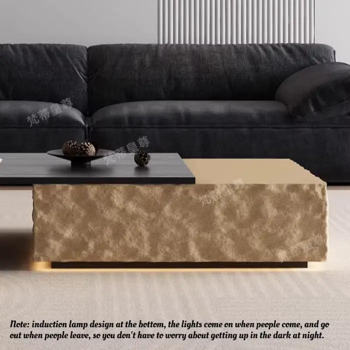 Table basse carrée minimaliste italienne