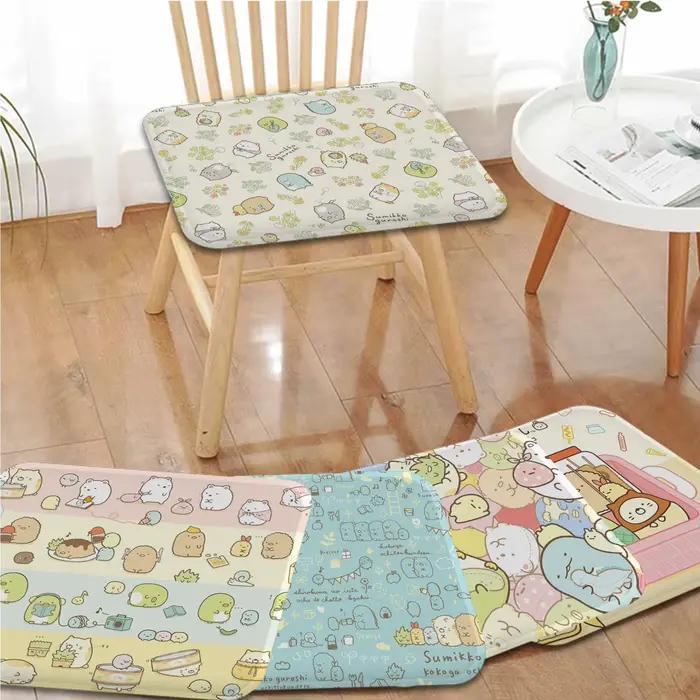 Coussin de siège en polymère doux pour salle à manger, tabouret de jardin intérieur et extérieur, chaise décorative mignonne, S-Sumikkogurashi, bureau à domicile, Japon