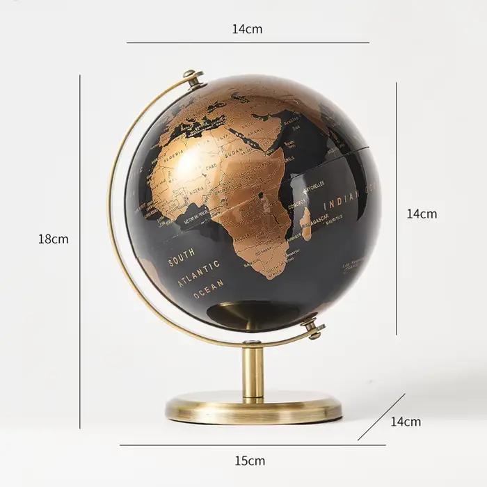 Globe du Monde Rétro Apprentissage Moderne Carte du Monde Décor Bureau Enfant Géographie Éducation Enfants Occasions Spéciales