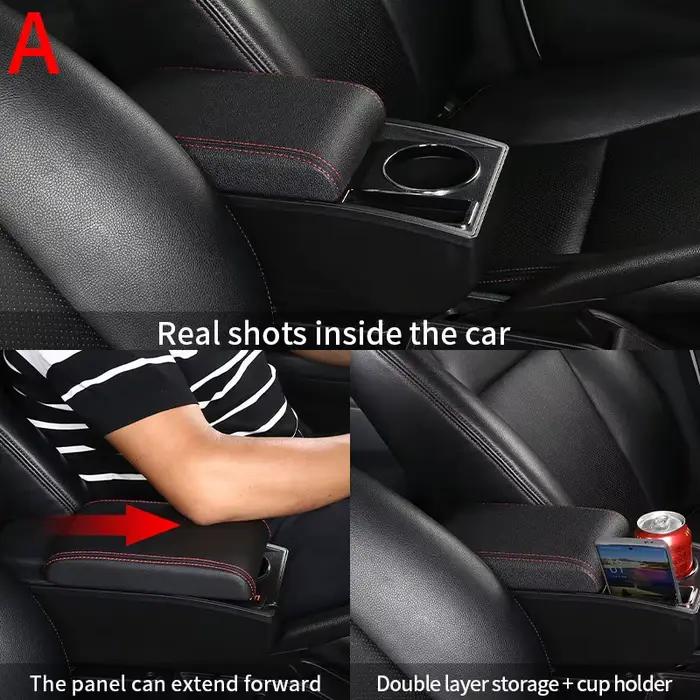 Pour Renault Clio 4, accoudoir Captur Clio 3 III IV, modification de la console centrale de la voiture, boîte de rangement multifonctionnelle, porte-gobelet, accessoire