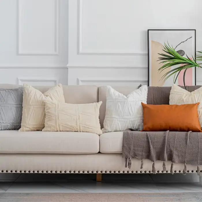 Juste de coussin nordique douce et confortable