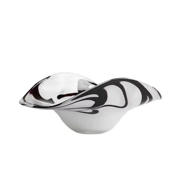Vase en verre texturé créatif pour la décoration de la maison