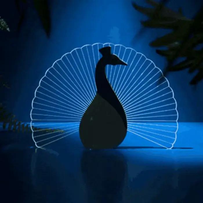 Décoration créative d'animaux lumineux