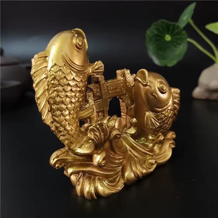 Statues de bouddha Feng Shui chinoises en or