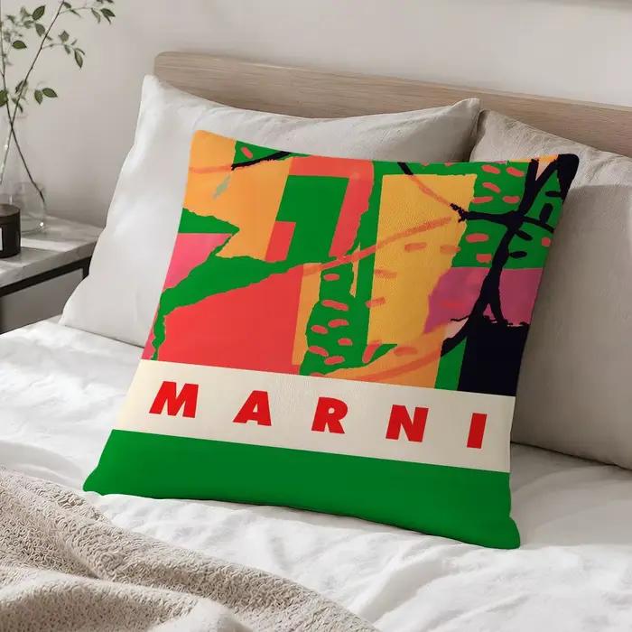 Housse de coussin carrée imprimée de la marque M-MARNI