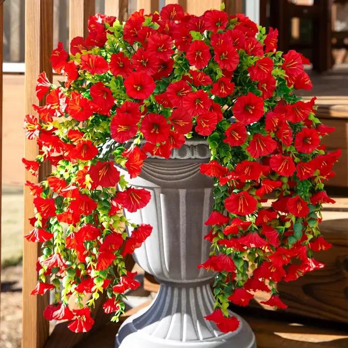 Guirlande de Fleurs Artificielles Morning Glory pour Mariage et Décoration Intérieure, Idéal pour Occasions Spéciales et Extérieur