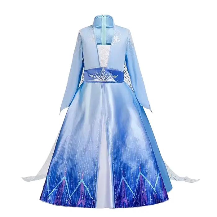 Robe de princesse Elsa la reine des neiges pour filles, tenue de Cosplay reine des neiges, Costume de fête de carnaval, Halloween, tenues pour enfants de 1 à 12 ans