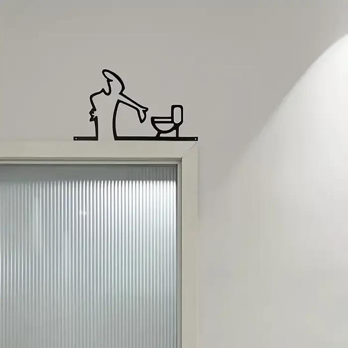 Art mural en métal et fer plat 2D