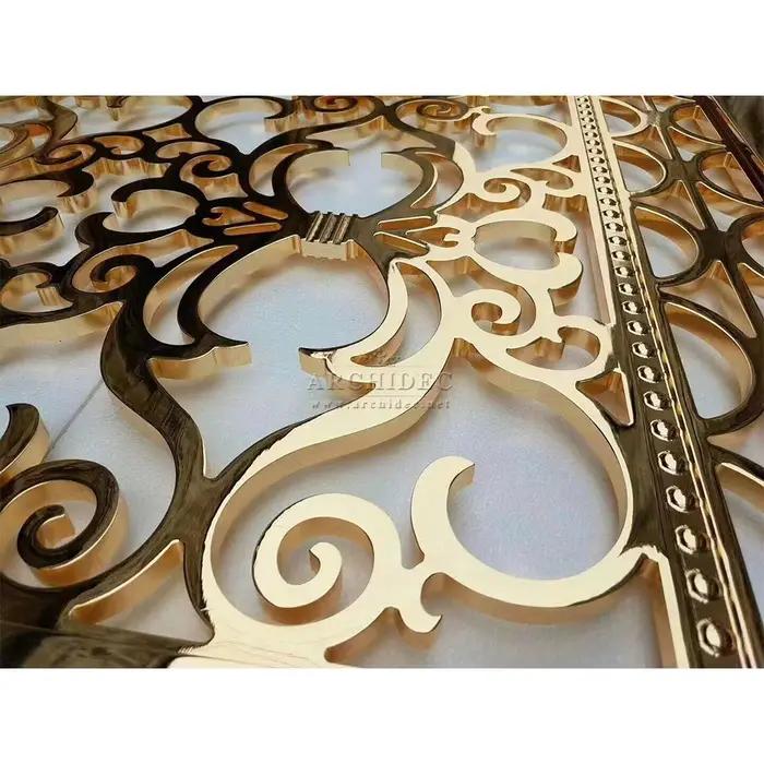 Panneau mural d'écran en métal galvanisé de cloison de pièce décorative d'acier inoxydable