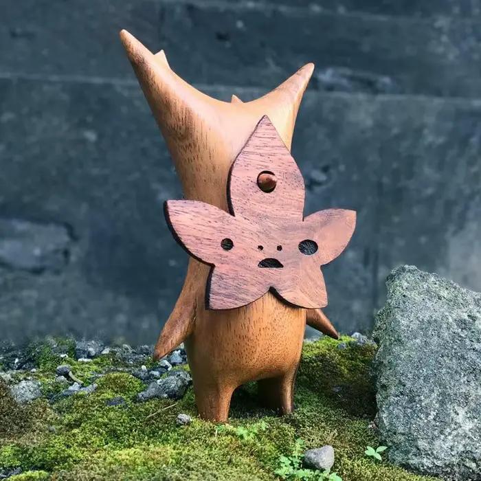 Korok Statue en Bois et Résine pour la Décoration de la Maison