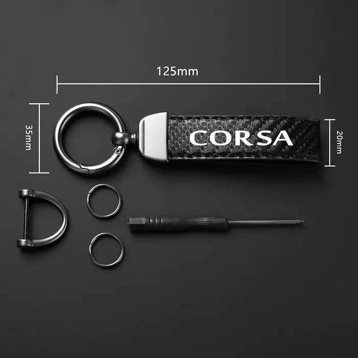 Porte-clés de voiture en cuir PU, accessoires pour Opel Corsa C D E F A B Gsi 1.6T OPC Line 1.4T Turbo Corsavan 2004 2007 2008 2011 2015