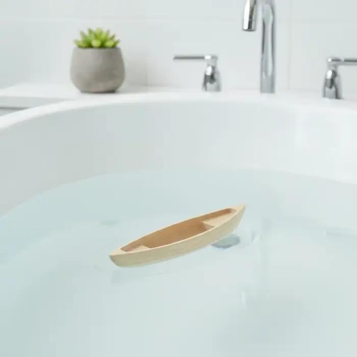 Modèle de bateau en bois paysage marin, mini-canot vintage, bateau de pêche décoratif, ornement rustique fait main pour la décoration de table de chambre