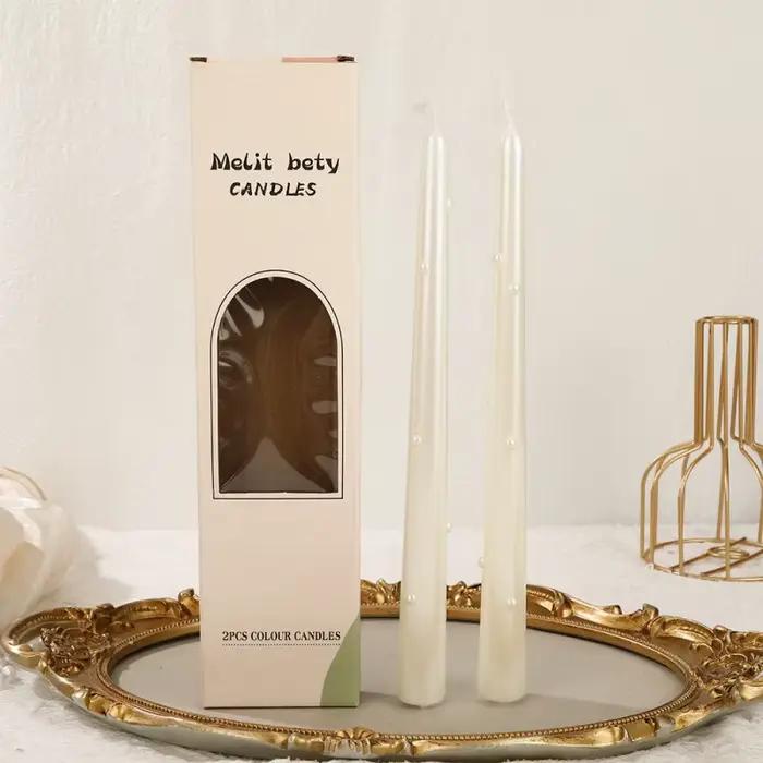 Bougies longues sans fumée pour usage domestique