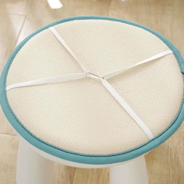 Coussin rond de couleur unie